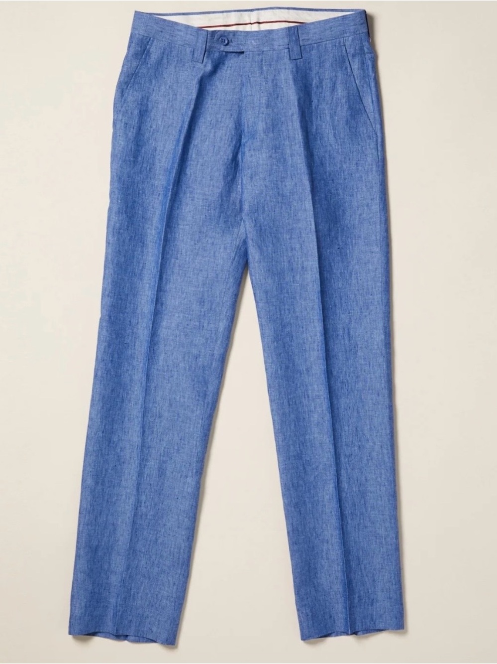 INSERCH Mens Blue 100% Linen Pants Size 36